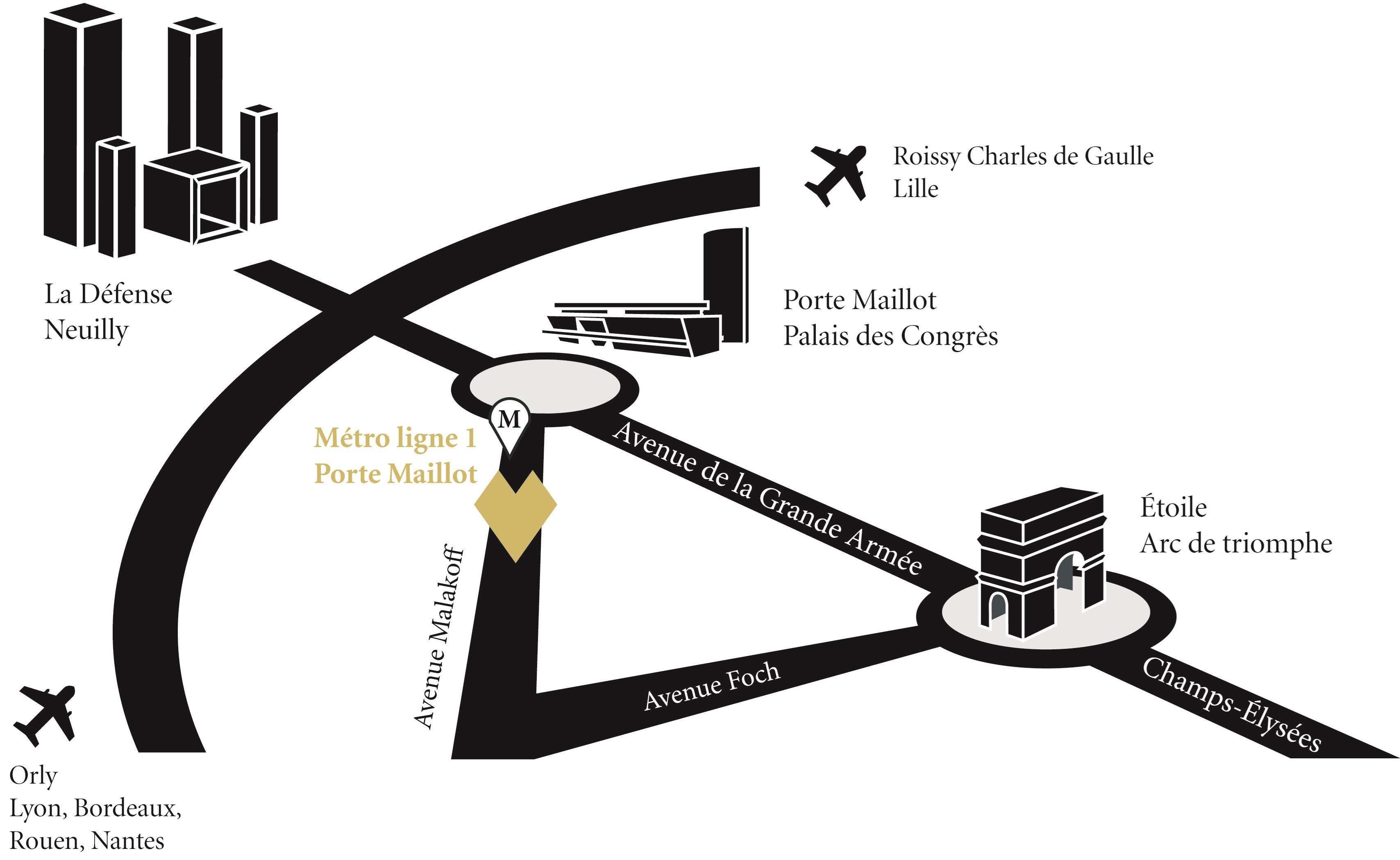 Hotel Etoile Maillot Paris Exterior foto